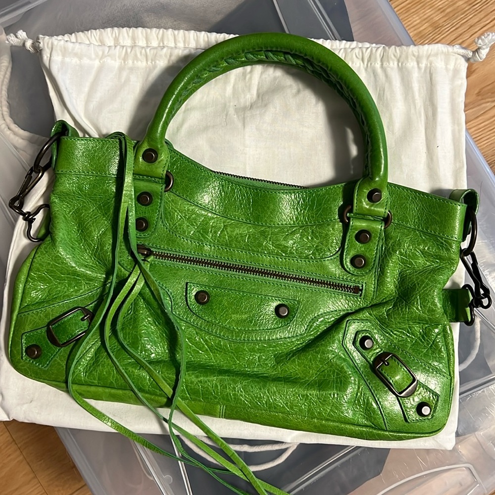 Balenciaga S/S 2005 Apple Green First Bag, Chèvre Leather